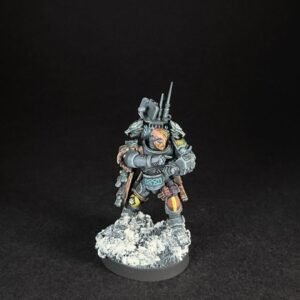 Painted Wolf Scout Frosteye_2005 Painted Wolf Scout Frosteye with Instigator Bolt Carbine on a snowy base.