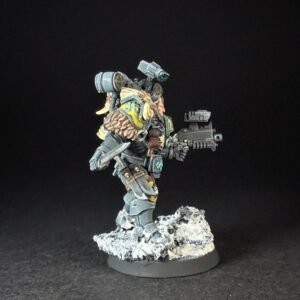 Painted Wolf Scout Fangbearer_2033 Painted Wolf Scout Fangbearer with Absolvor Bolt Pistol and Combat Blade on snowy base.