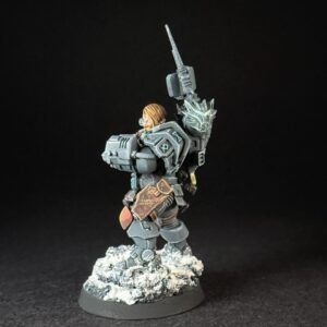 Painted Wolf Scout Frosteye_2045 Painted Wolf Scout Frosteye with Instigator Bolt Carbine on a snowy base.