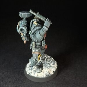 Painted Wolf Scout Hunter_2066 Painted Wolf Scout Hunter with Plasma Pistol and Combat Blade on snowy base.