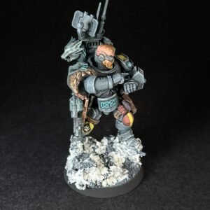 Painted Wolf Scout Frosteye_2080 Painted Wolf Scout Frosteye with Instigator Bolt Carbine on a snowy base.