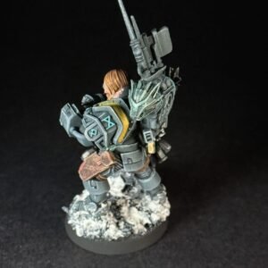 Painted Wolf Scout Frosteye_2085 Painted Wolf Scout Frosteye with Instigator Bolt Carbine on a snowy base.