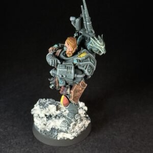 Painted Wolf Scout Frosteye_2086 Painted Wolf Scout Frosteye with Instigator Bolt Carbine on a snowy base.